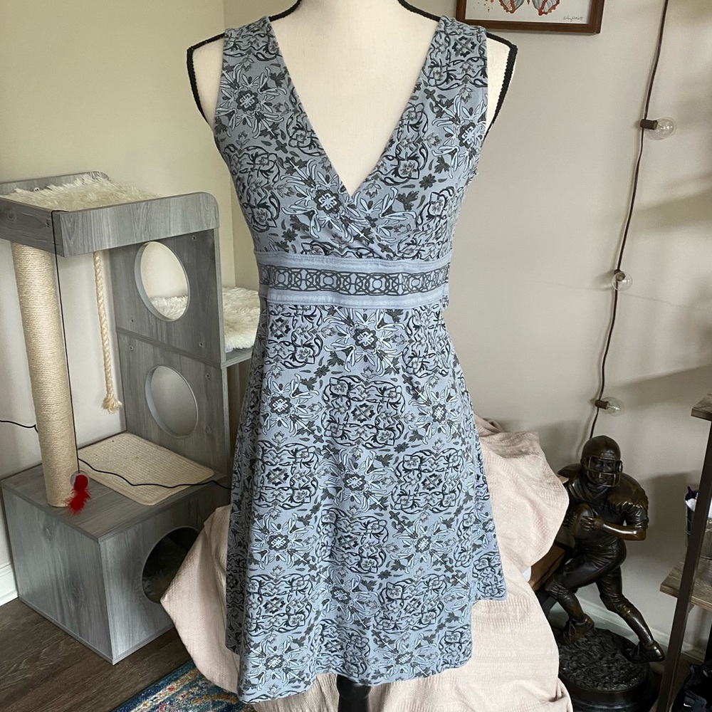 Life is Good Blue Vneck Dress